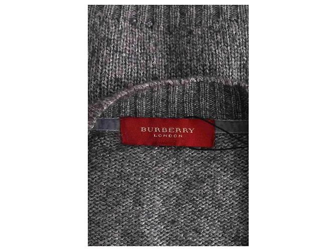 Burberry Cárdigan gris - vista 5