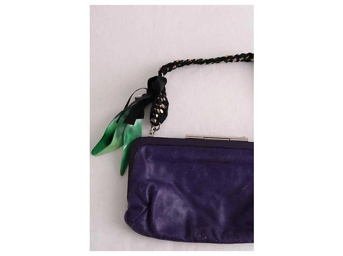 Marni Mini bolsa roxa Roxo - vista 2