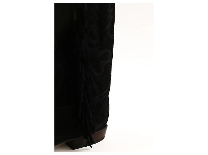 Autre Marque Botas western negras Negro - vista 4
