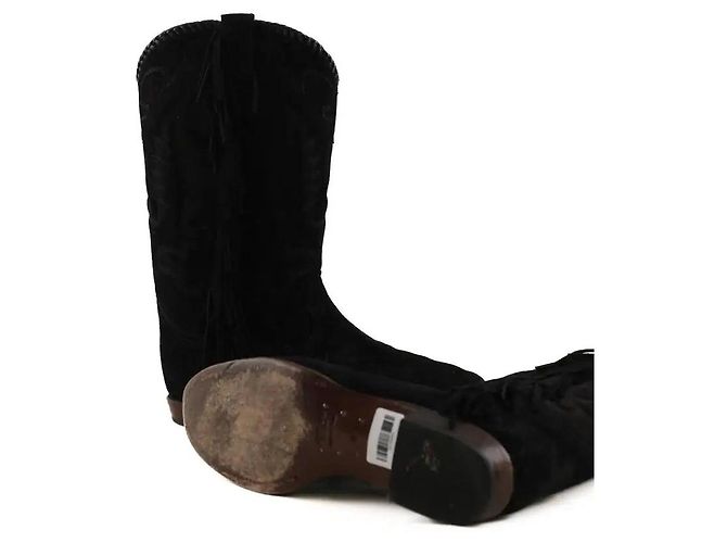 Autre Marque Botas western negras Negro - vista 7