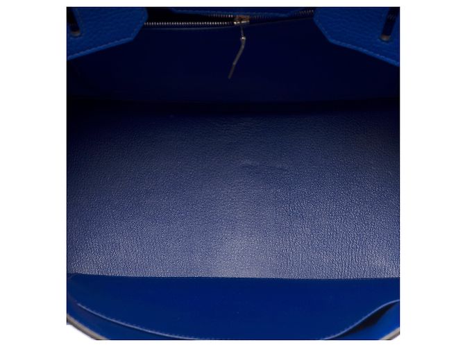 Hermès Borsa HERMES Birkin 35 in Pelle Blu - 103551 - vista 8