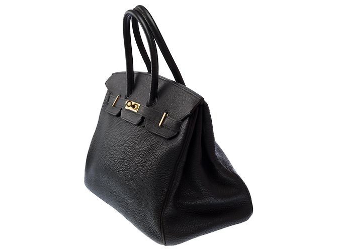 Hermès Borsa HERMES Birkin 35 in Pelle Nera - 103558 Nero - vista 4