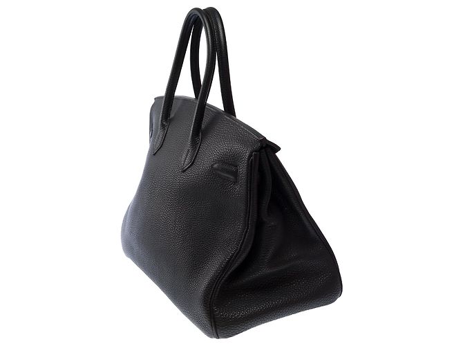 Hermès Borsa HERMES Birkin 35 in Pelle Nera - 103558 Nero - vista 5