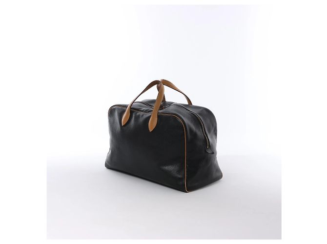 Hermès Borsa HERMES Victoria 43 Ardennes in Nero G:1977 Beige - vista 2