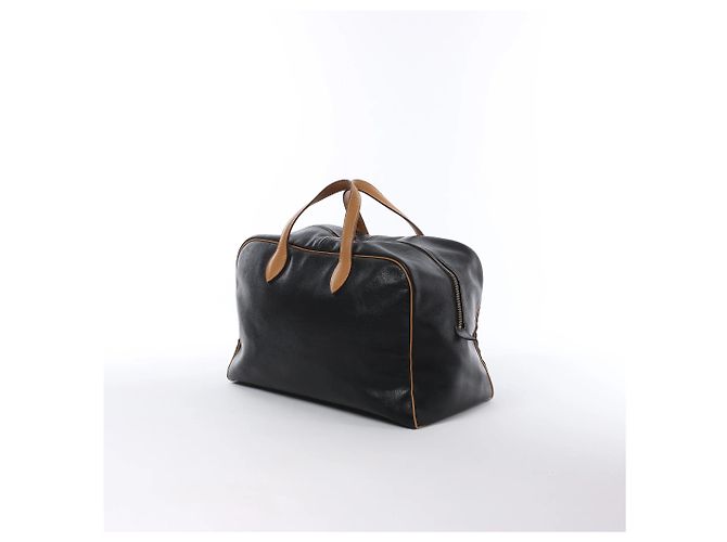 Hermès Borsa HERMES Victoria 43 Ardennes in Nero G:1977 Beige - vista 3