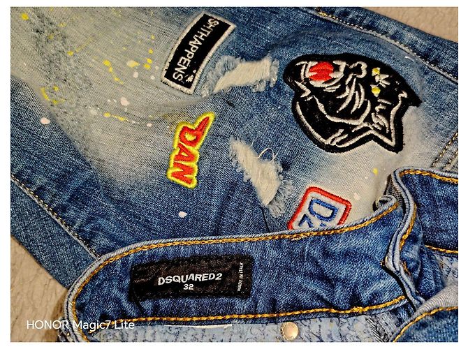 Dsquared2 Men's Blue Denim Patch Shorts - view 3