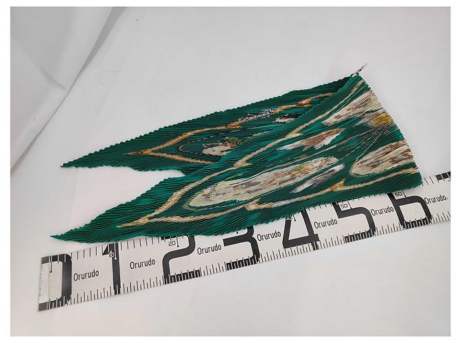 Hermès Hermes Triangle Scarves Silk Green - view 6