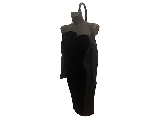Abito Haute Couture Givenchy in velluto e seta blu navy FW2020 - vista 2