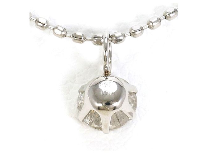 Autre Marque PT900 Platin-Halskette mit Diamant - Ansicht 3