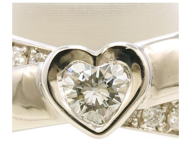 Autre Marque Platinring mit Diamant - Ansicht 2