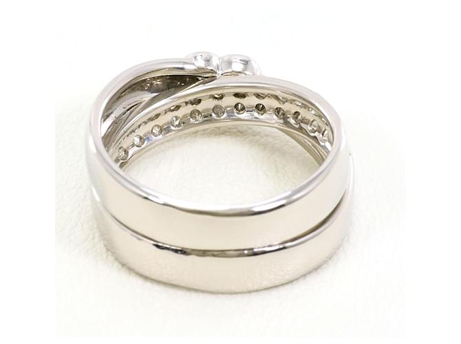 Autre Marque Platinring mit Diamant - Ansicht 4