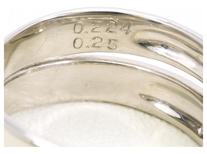 Autre Marque Platinring mit Diamant - Ansicht 7