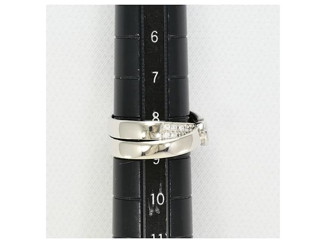 Autre Marque Platinring mit Diamant - Ansicht 9