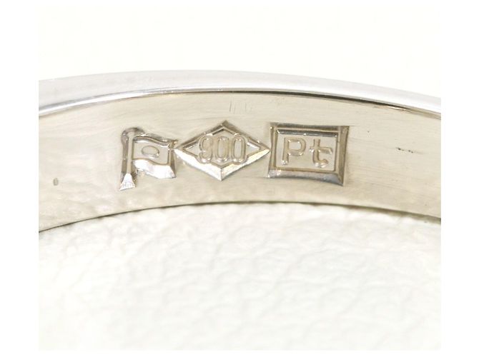 Autre Marque PT900 Platinring mit Diamant - Ansicht 4