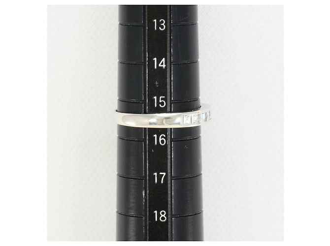Autre Marque PT900 Platinring mit Diamant - Ansicht 7