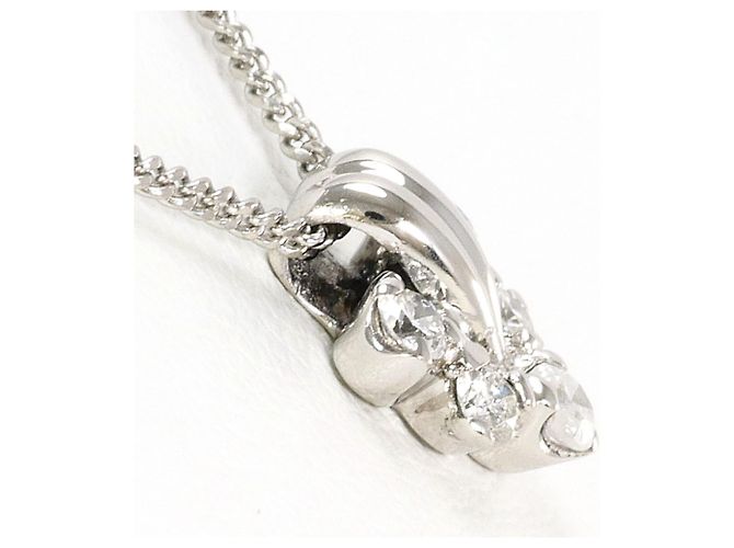 Autre Marque PT850 Platin-Halskette mit Diamant - Ansicht 2