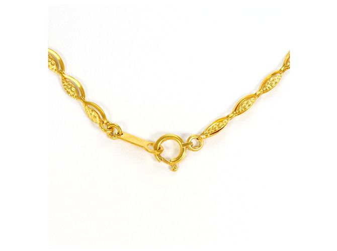 Autre Marque 24K Yellow Gold Necklace Golden - view 4