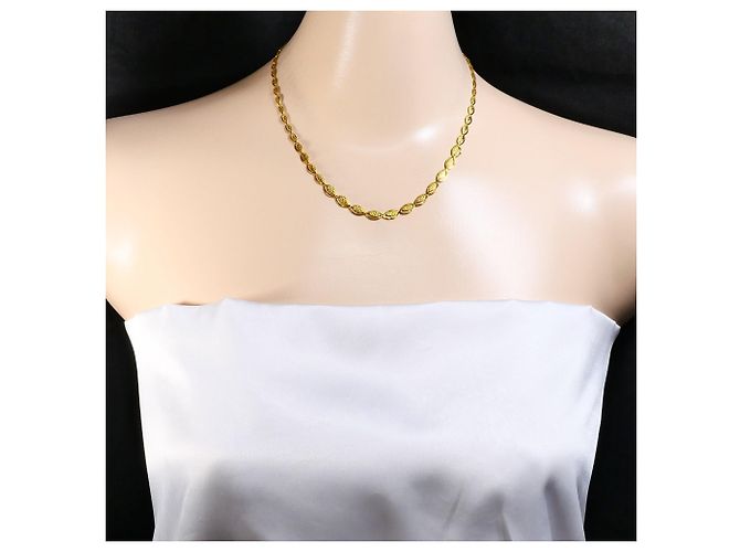 Autre Marque 24K Yellow Gold Necklace Golden - view 6