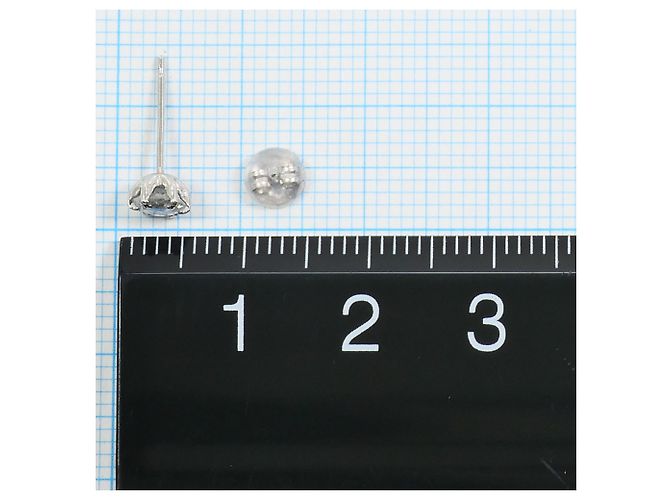 Autre Marque PT900 Platin Diamant Ohrstecker - Ansicht 3
