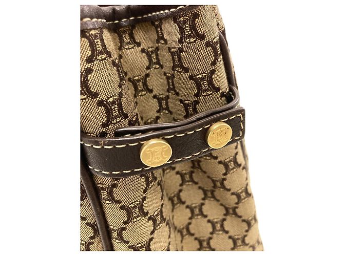 Céline Celine Handtasche aus Canvas mit Macadam-Muster Braun - Ansicht 13