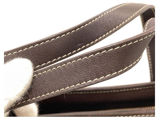 Céline Celine Handtasche aus Canvas mit Macadam-Muster Braun - Ansicht 15
