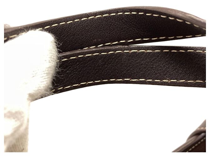 Céline Celine Handtasche aus Canvas mit Macadam-Muster Braun - Ansicht 16