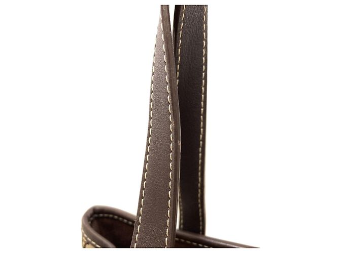 Céline Celine Handtasche aus Canvas mit Macadam-Muster Braun - Ansicht 17