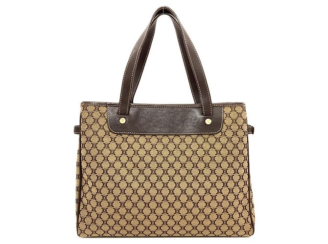 Céline Celine Handtasche aus Canvas mit Macadam-Muster Braun - Ansicht 2