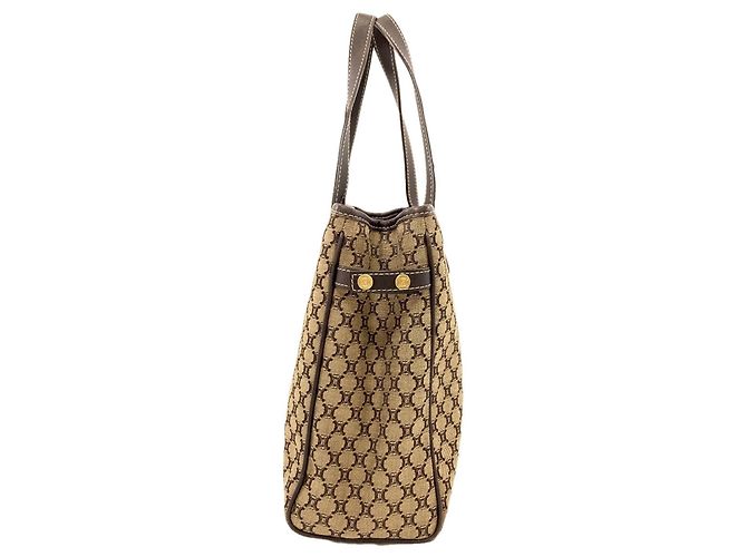 Céline Celine Handtasche aus Canvas mit Macadam-Muster Braun - Ansicht 3