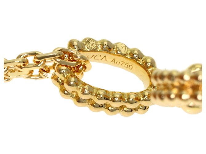 Van Cleef & Arpels Magic Alhambra Onyx Halskette aus 18K Gelbgold - Ansicht 5