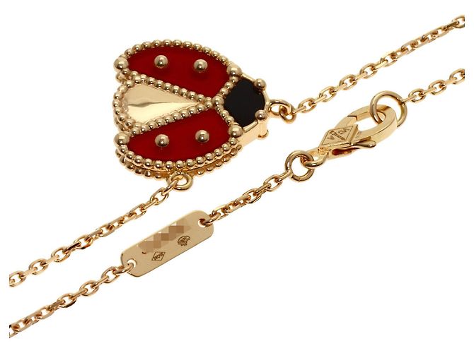Van Cleef & Arpels Lucky Spring Open Wing Ladybug Halskette in 18K Roségold - Ansicht 2