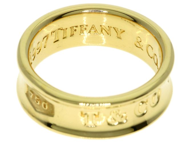 Anello Tiffany & Co. 1837 Narrow Band in oro giallo 18K - vista 4
