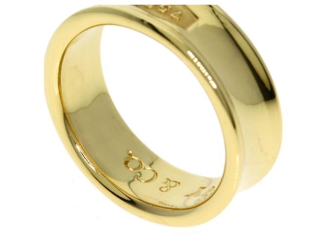 Anello Tiffany & Co. 1837 Narrow Band in oro giallo 18K - vista 9