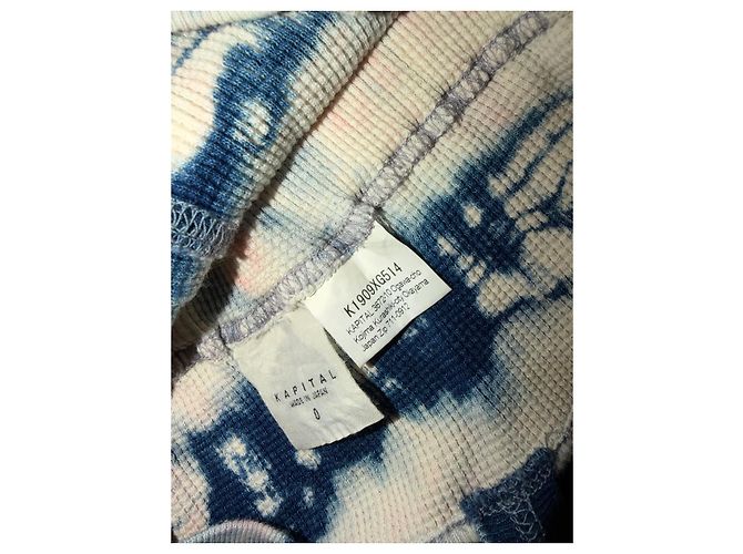 Autre Marque Set Kapital Tie-Dye con Crop Top e Pantaloni Flare Rosa Bianco Blu - vista 10