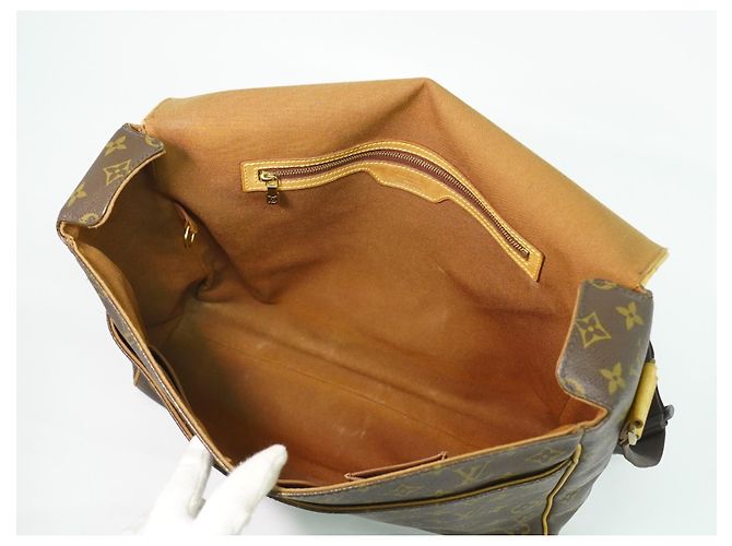 Borsa a tracolla Abbesses Louis Vuitton in tela Monogram Marrone - vista 4