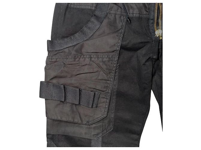 Pantaloni Cargo Jean Paul Gaultier AW2003 Nero - vista 8