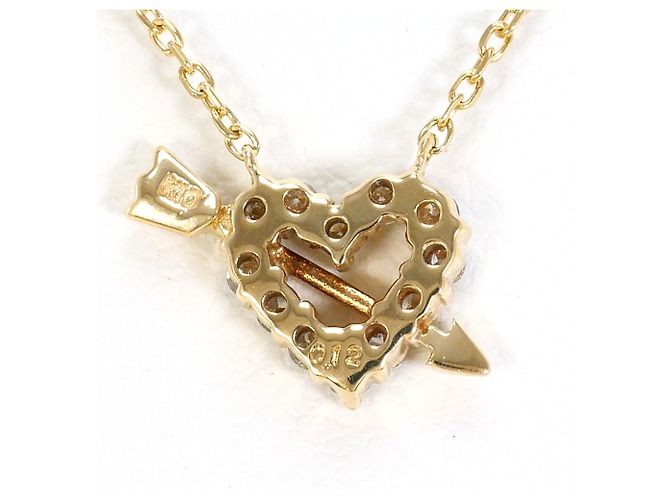 Autre Marque Collana in oro giallo 10K con diamante D'oro - vista 3