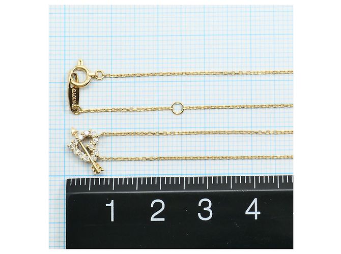 Autre Marque Collana in oro giallo 10K con diamante D'oro - vista 4