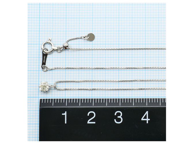 Autre Marque Collana in platino con diamante giallo - vista 4