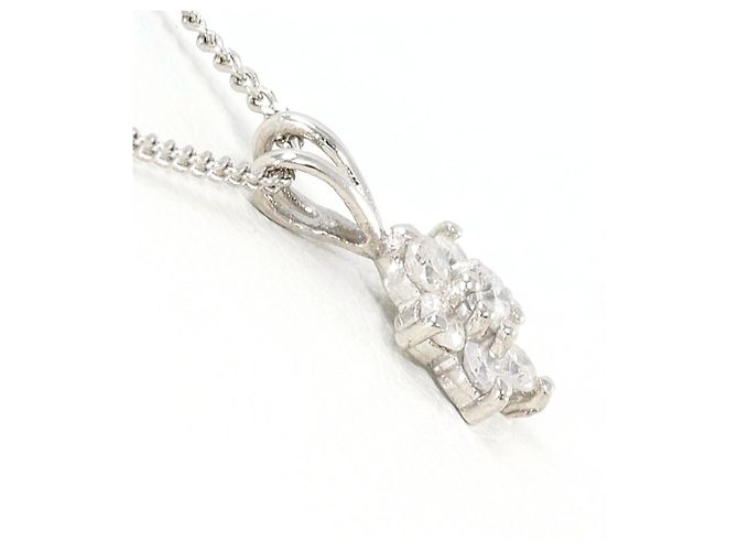 Autre Marque PT850 Platin-Halskette mit Diamant - Ansicht 2