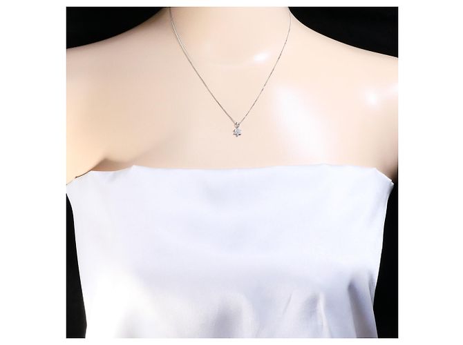 Autre Marque PT850 Platin-Halskette mit Diamant - Ansicht 5