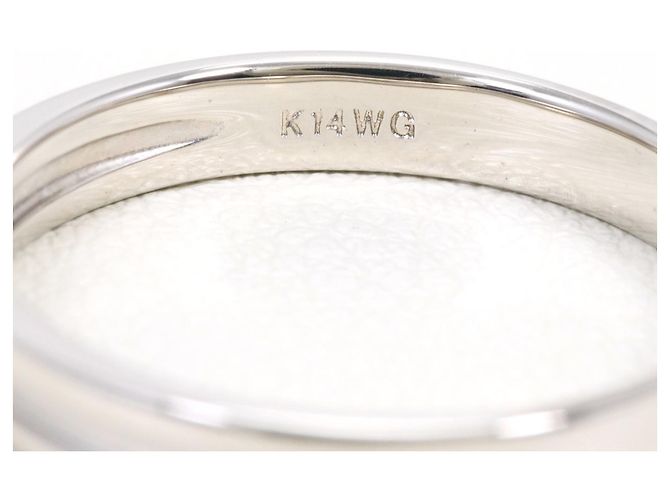 Autre Marque 14K Weißgold Ringband Golden - Ansicht 4