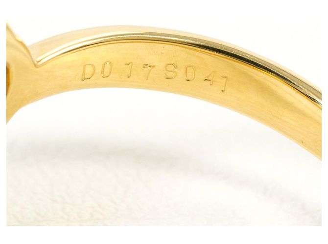 Autre Marque Bague anneau en or jaune 18K avec saphir rose et diamant Doré - vue 5