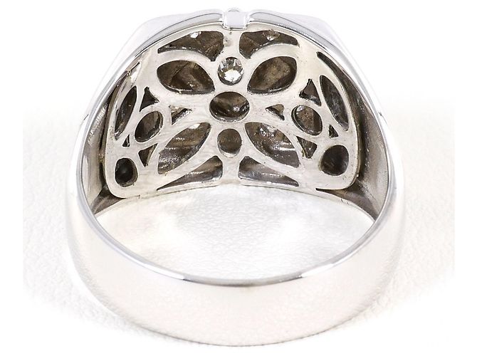 Autre Marque Diamantring aus Weißgold Golden - Ansicht 4