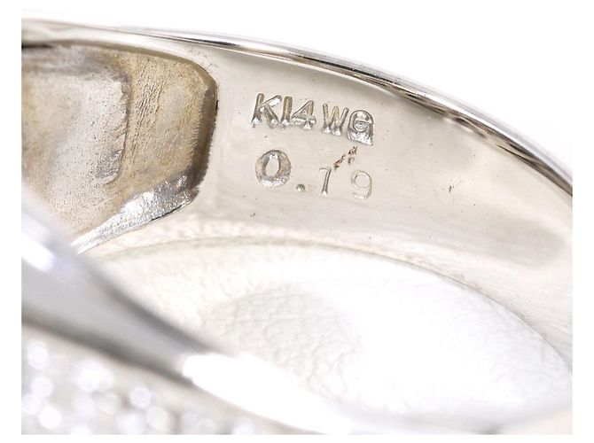 Autre Marque Diamantring aus Weißgold Golden - Ansicht 5