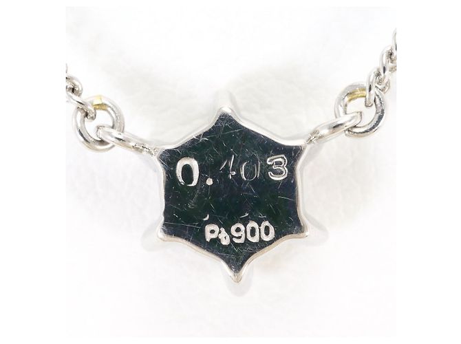 Autre Marque PT900 Platin-Halskette mit Diamant - Ansicht 4