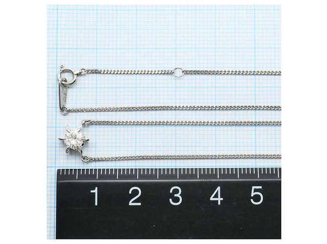 Autre Marque PT900 Platin-Halskette mit Diamant - Ansicht 5