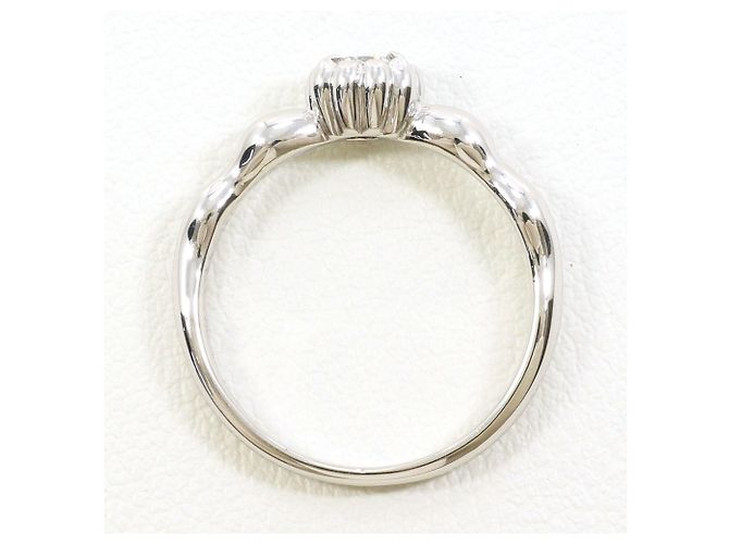 Autre Marque PT900 Platinring mit Diamant - Ansicht 2