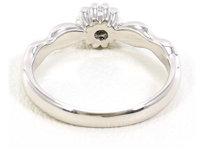 Autre Marque PT900 Platinring mit Diamant - Ansicht 3