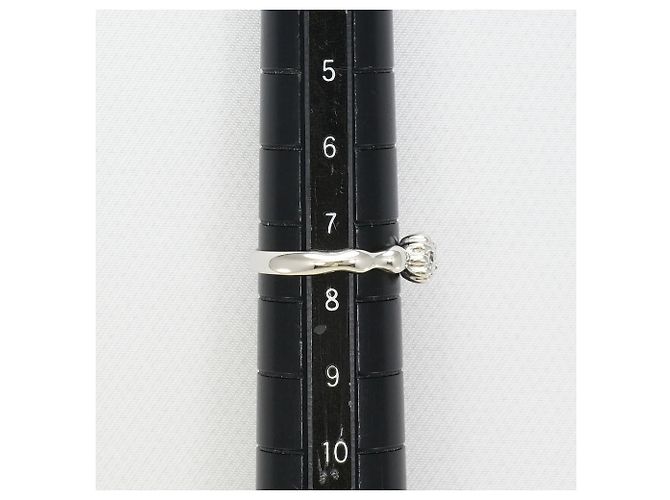 Autre Marque PT900 Platinring mit Diamant - Ansicht 6